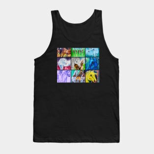 Horses in the wild artwork hand made Tank Top